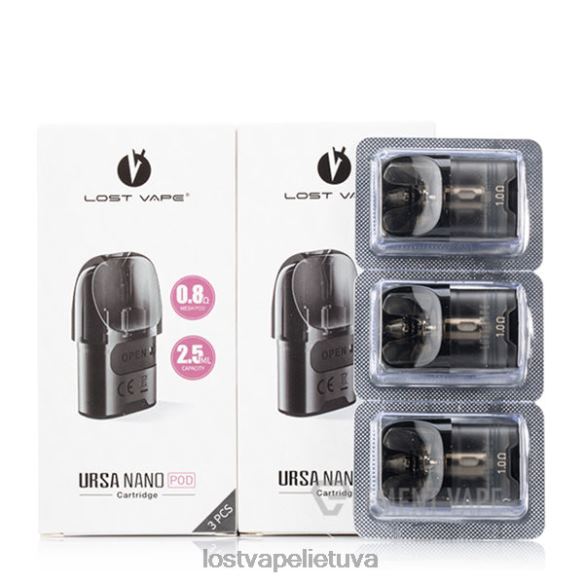 Lost Vape Disposable - Lost Vape URSA pakaitiniai ankštys | 2,5 ml (3 pakuotės) rožinė 1.omų 20V88128