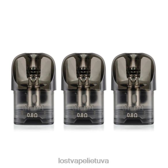 Lost Vape Flavors Lietuva - Lost Vape URSA pakaitiniai ankštys | 2,5 ml (3 pakuotės) žalias 0,8ohm 20V88125