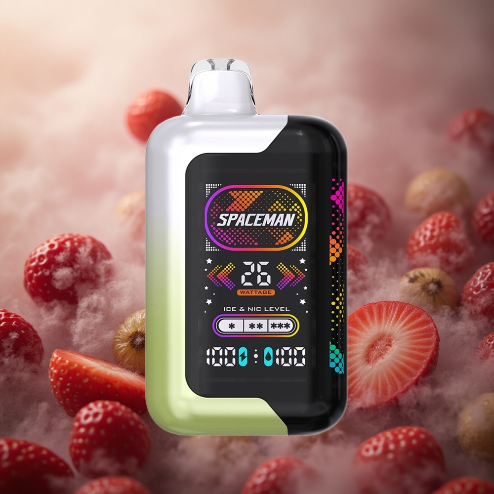 Braškės-Kivis SMOK SPACEMAN SP40000 40000 Pūkų Ledas Lithuania vape