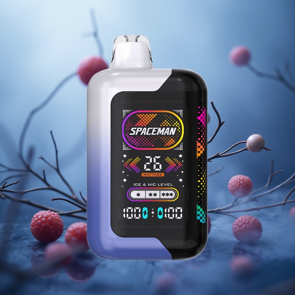 Mėlynųjų vyšnių ledas SMOK SPACEMAN SP40000 40000 užtraukimų Lithuania vape