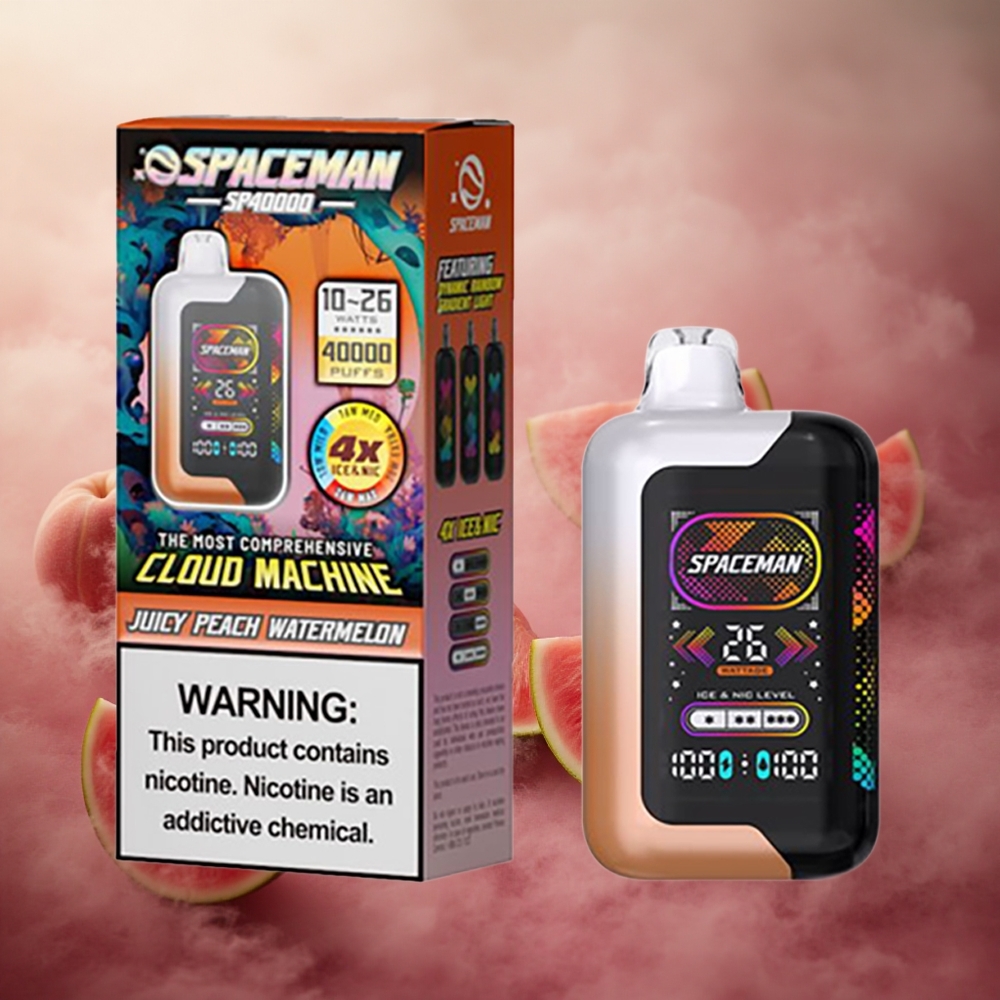 Sultingoji Persikas Arbūzas SMOK SPACEMAN SP40000 40000 Pūkų Lithuania vape