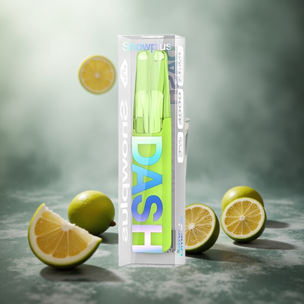 Citrinų žaliųjų ledų Snowplus Dash 4000 Puffs 7,5 ml Lithuania vape
