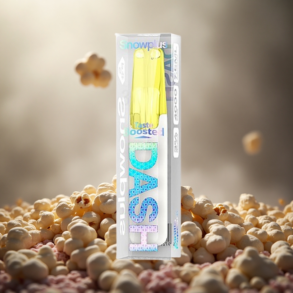 Vanilinės Popkorno Snowplus Dash 4000 Puffs 7,5 ml Lithuania vape