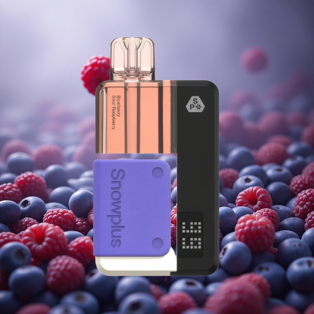 Mėlynųjų uogų-Rūgščiųjų aviečių Snowplus Swift 15000 Puffs 2+10ml Lithuania vape