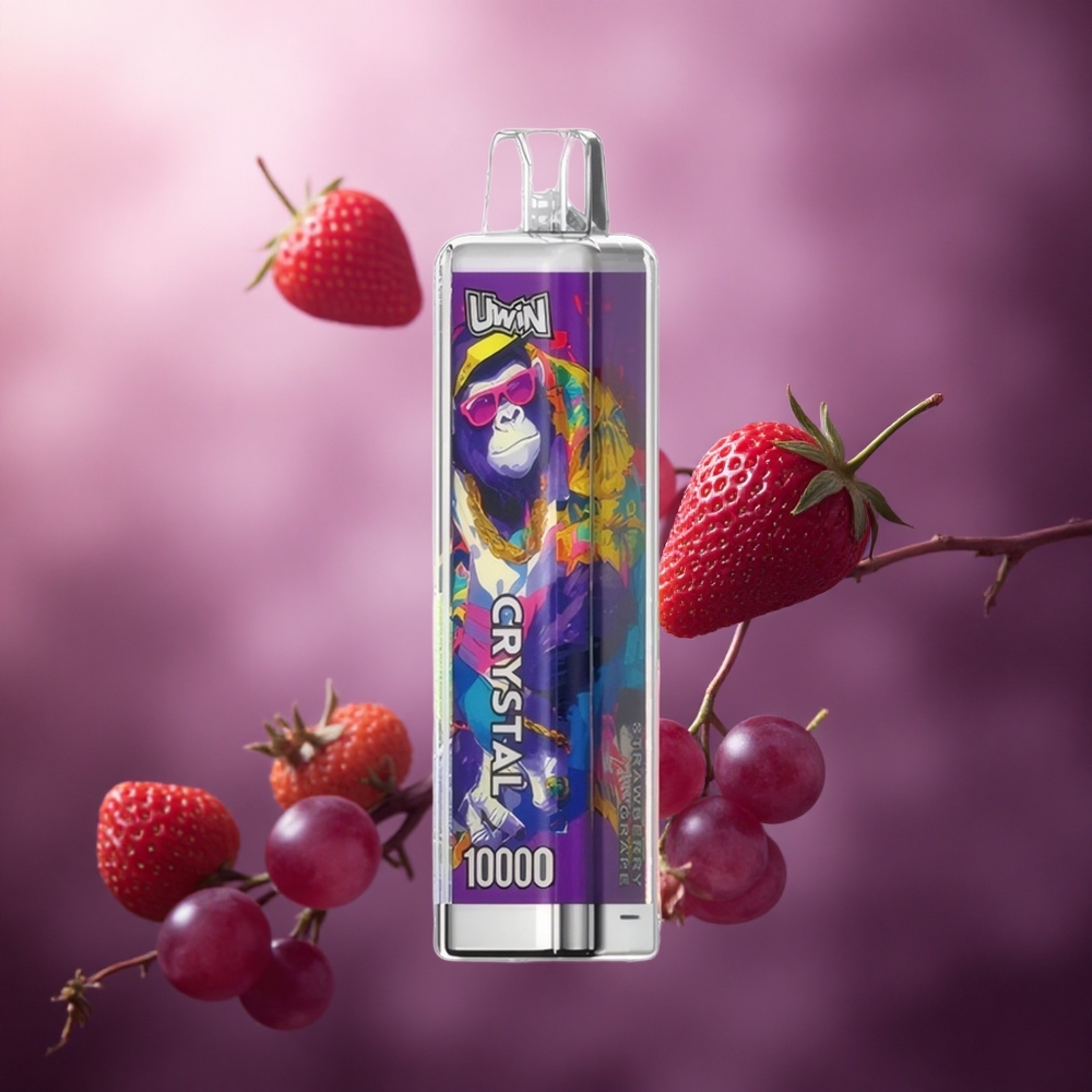 Braškių Vynuogių UWIN Crystal 10000 Puffs RGB Lithuania vape