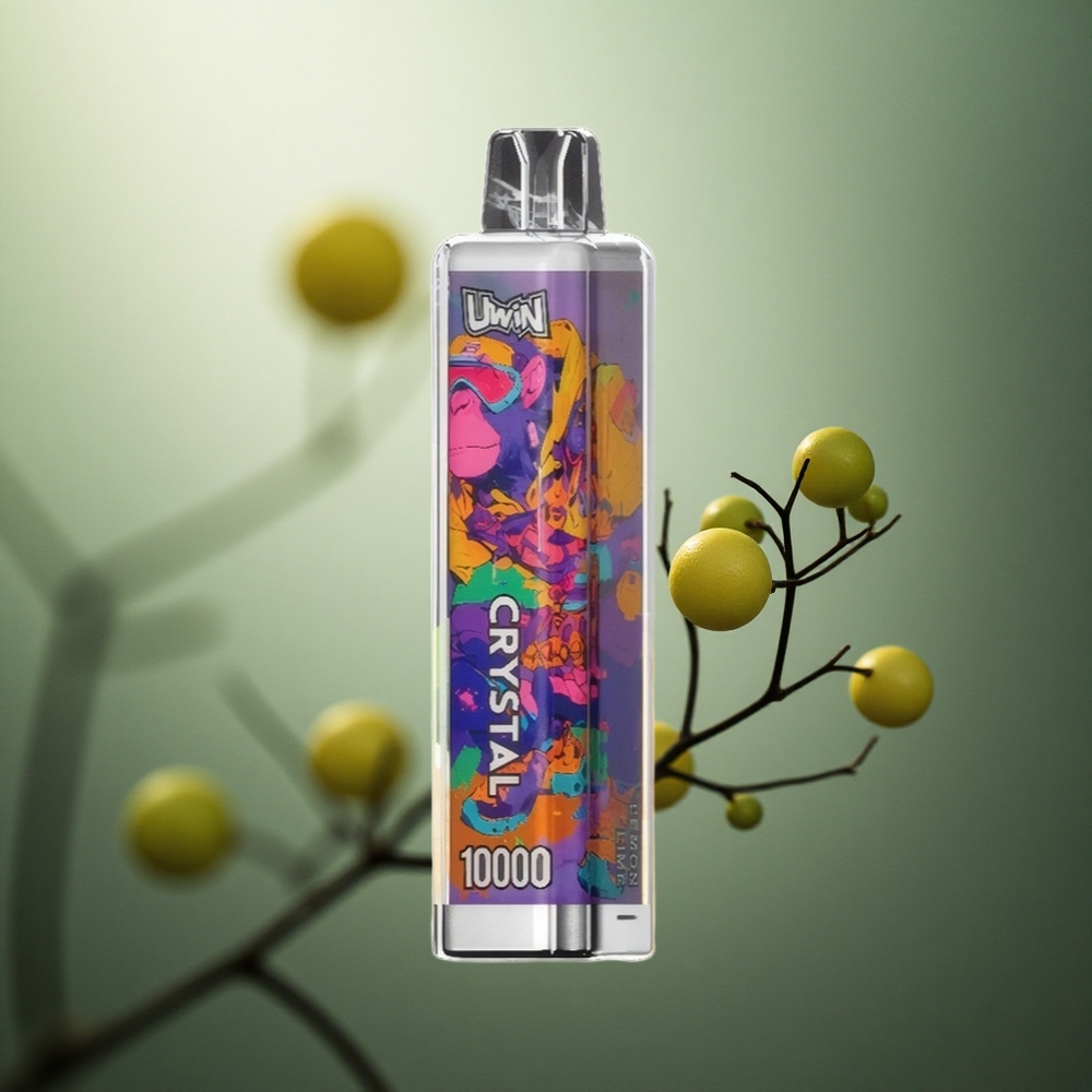 Citrinų žaliųjų UWIN Crystal 10000 Puffs 18ml Lithuania vape