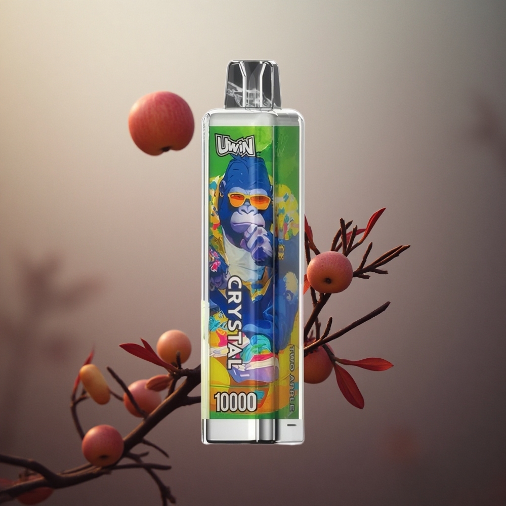 Dviejų Obuolių UWIN Crystal 10000 Puffs 18ml Lithuania vape