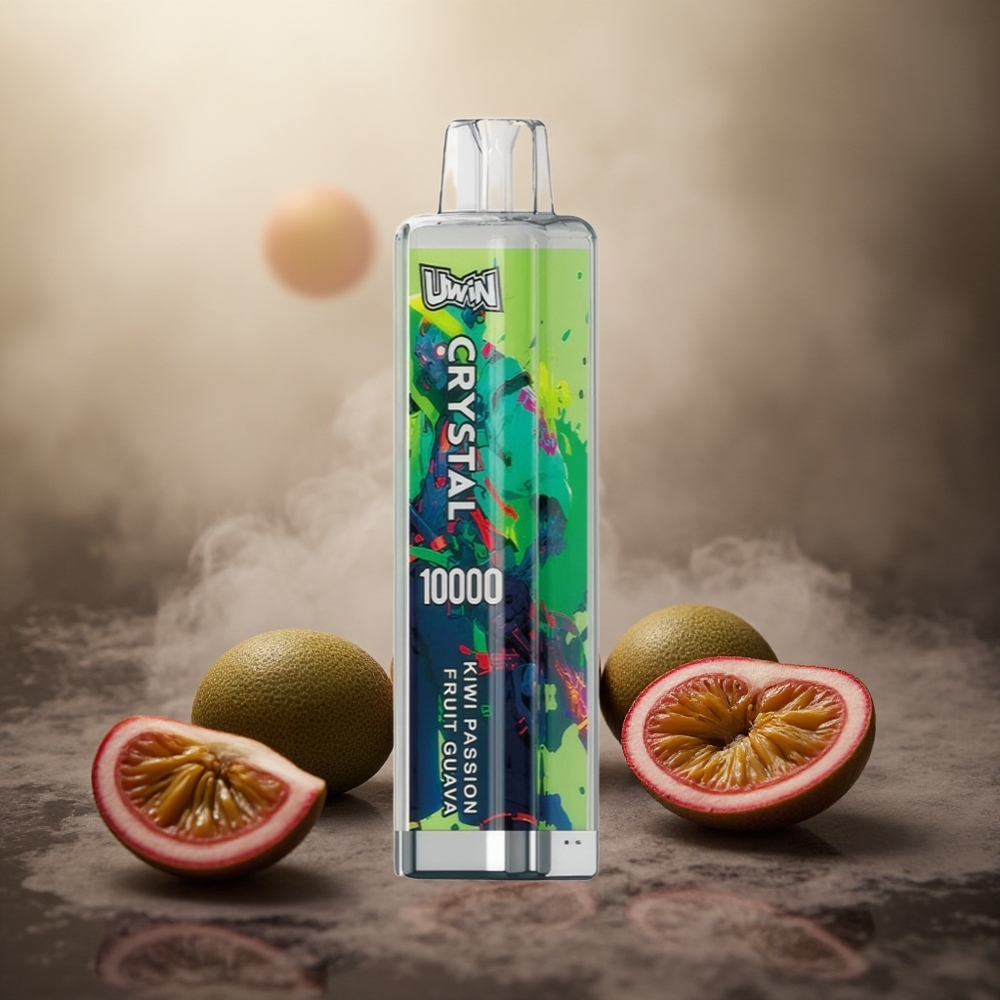 Kiwi Pasiflora Gvajava UWIN Crystal 10000 Puffs 18ml RGB Lithuania vape