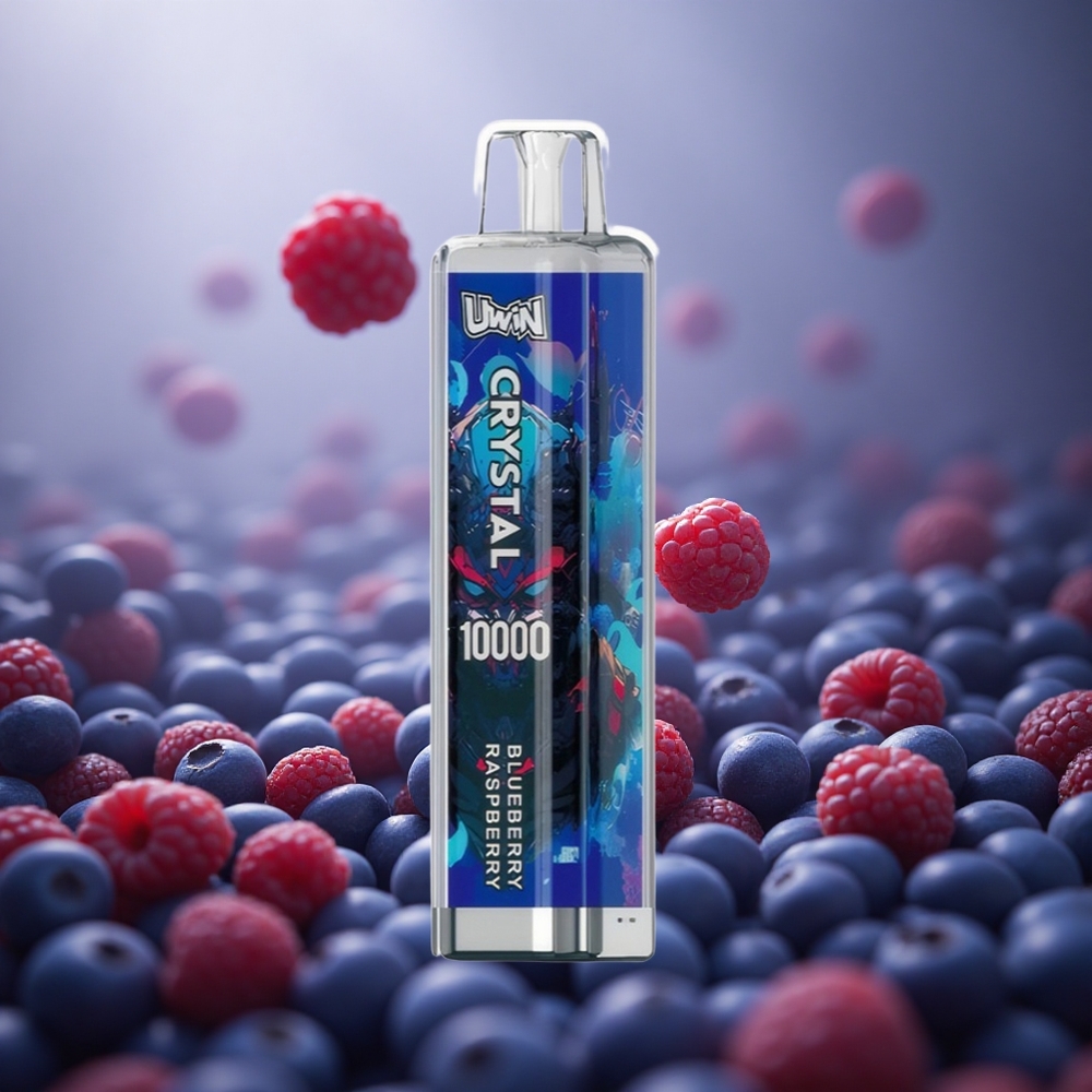 Mėlynųjų aviečių ir aviečių UWIN Crystal 10000 Puffs RGB Lithuania vape