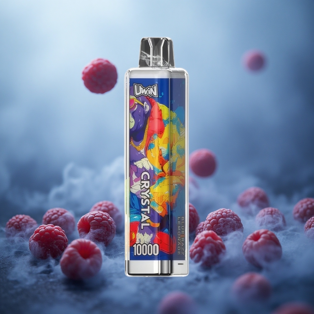 Mėlynųjų serbentų citrinų limonadas UWIN Crystal 10000 Puffs su RGB šviesomis Lithuania vape