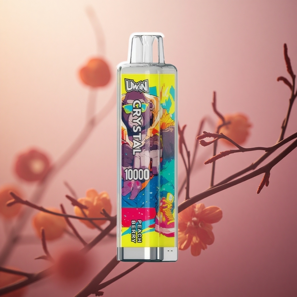 Persikų uogų UWIN Crystal 10000 Puffs RGB lights Lithuania vape