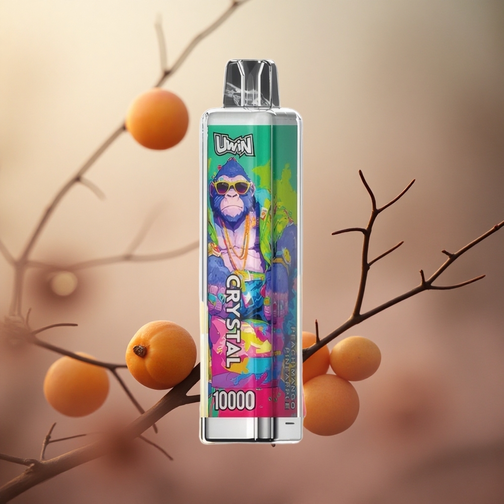 Persikas Mango Ananasas UWIN Crystal 10000 Puffs 18ml Lithuania vape
