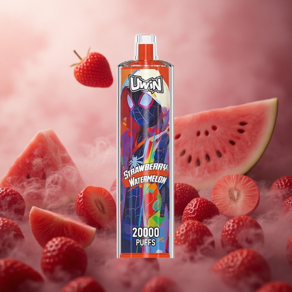 Braškių Arbūzas Uwin Shisha Hookah Crystal 20000 Puffs 22ml Lithuania vape