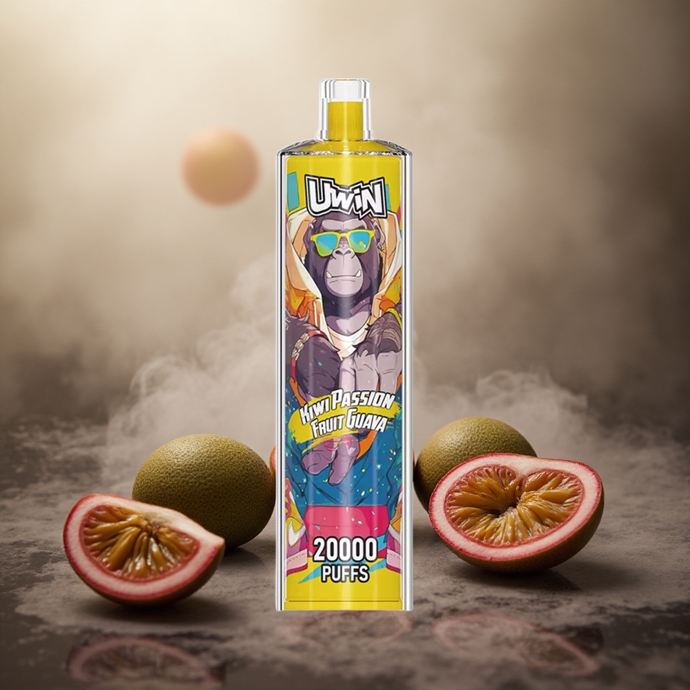 Kiwi Passion Fruit Guava Uwin Shisha Hookah Crystal 20000 Puffs 22ml Lithuania vape