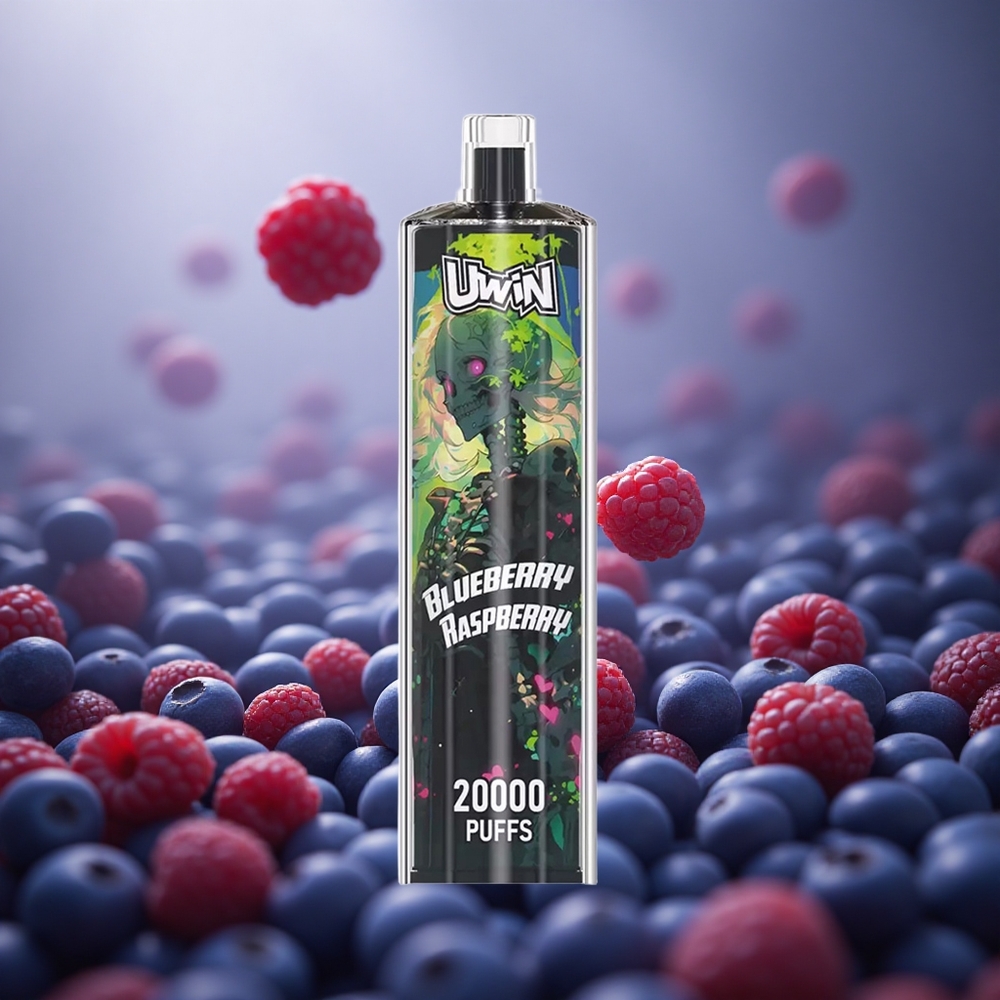Mėlynųjų aviečių ir aviečių Uwin Shisha Hookah Crystal 20000 Puffs 22ml Lithuania vape