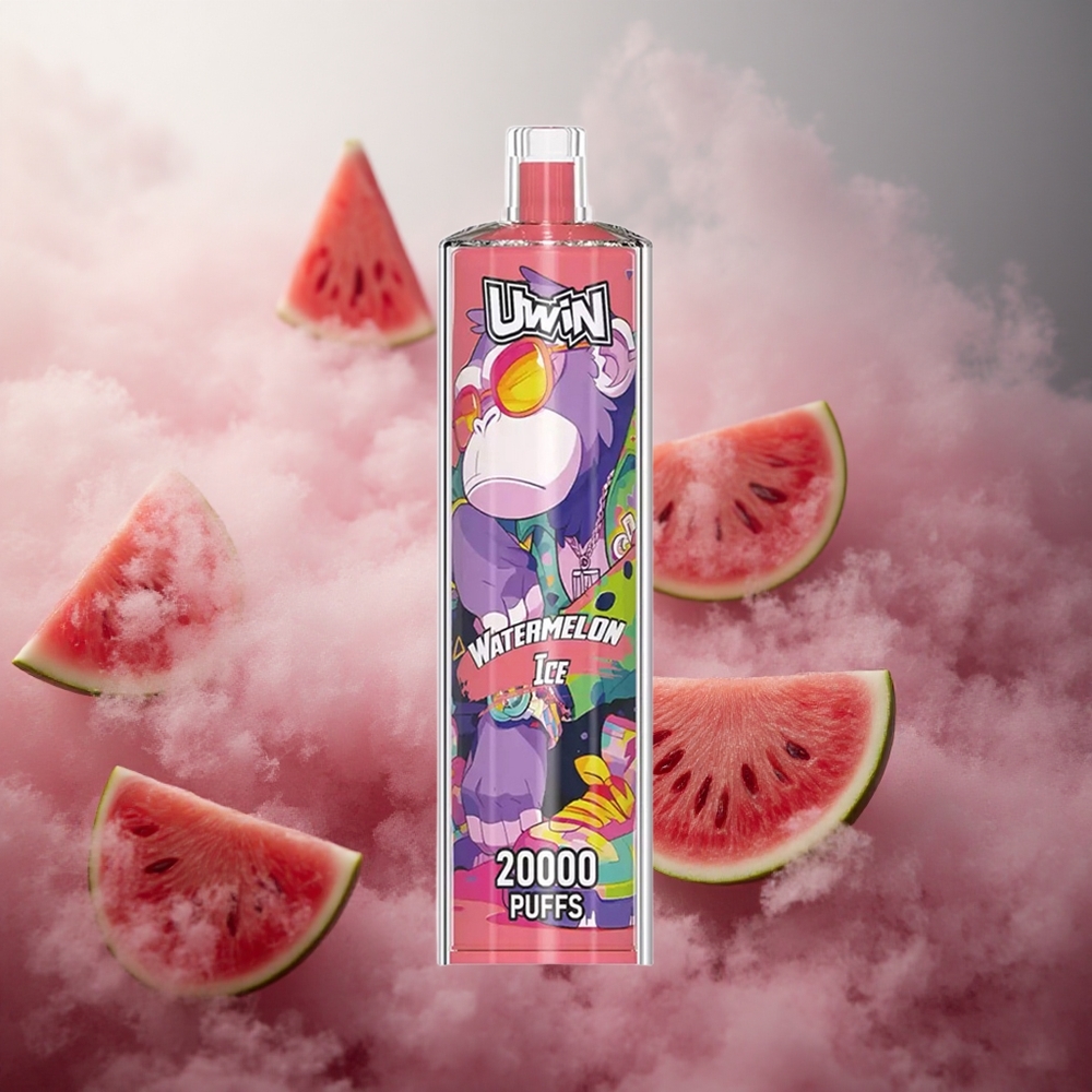 Vandyninis melionas ledas Uwin Shisha Hookah Crystal 20000 Puffs 22ml Lithuania vape