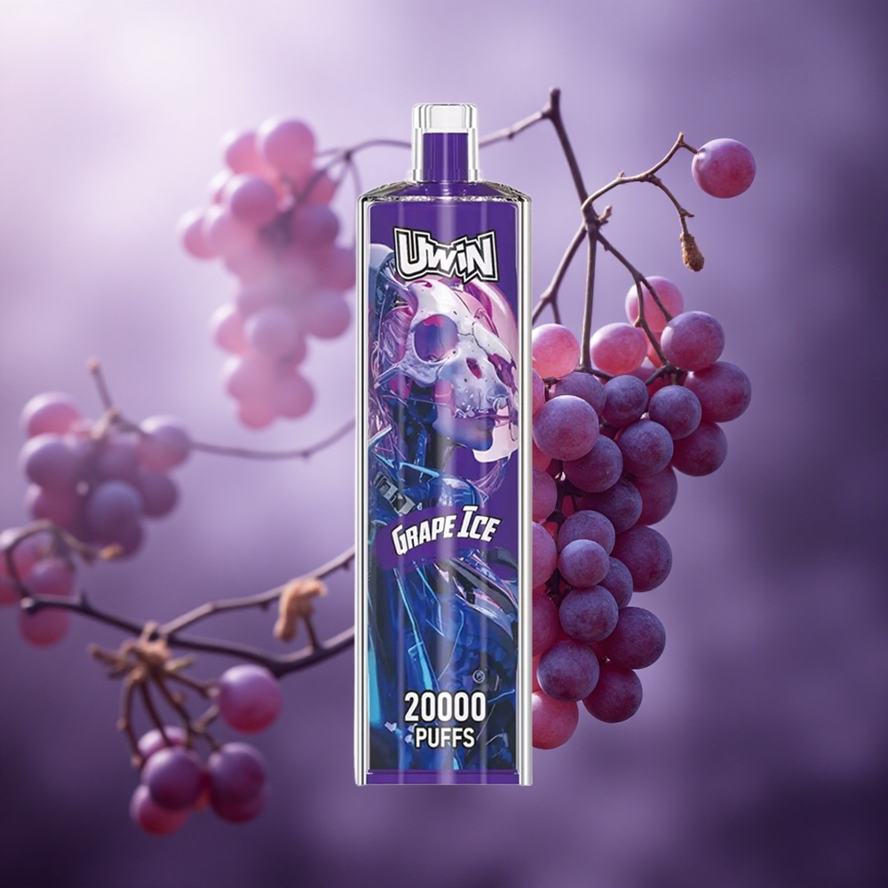 Vynuogės ledas Uwin Shisha Hookah Crystal 20000 Puffs 22ml Lithuania vape