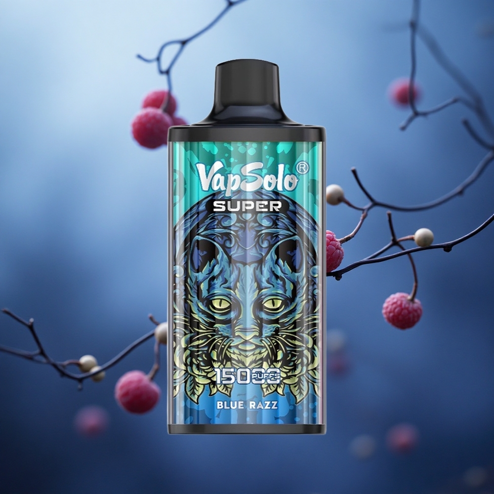 Mėlynųjų avietių Vapsolo Super 15000 Puffs 40ml Lithuania vape