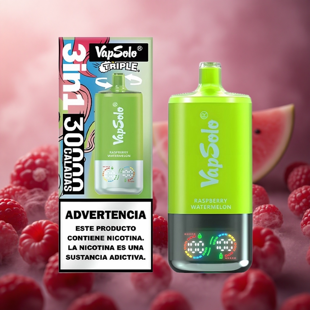 Aviečių Arbūzas VapSolo Triple 30000 Puffs 40ml Lithuania vape