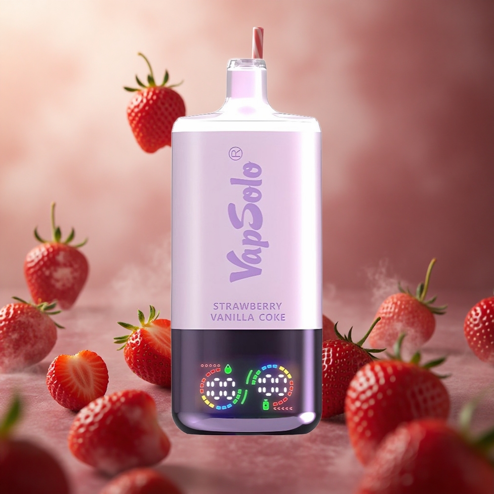 Braškės Vanilės Koka VapSolo Triple 30000 Puffs 40ml Lithuania vape