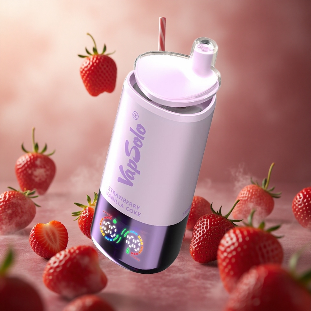 Braškės Vanilės Koka VapSolo Triple 30000 Puffs 40ml Lithuania vape