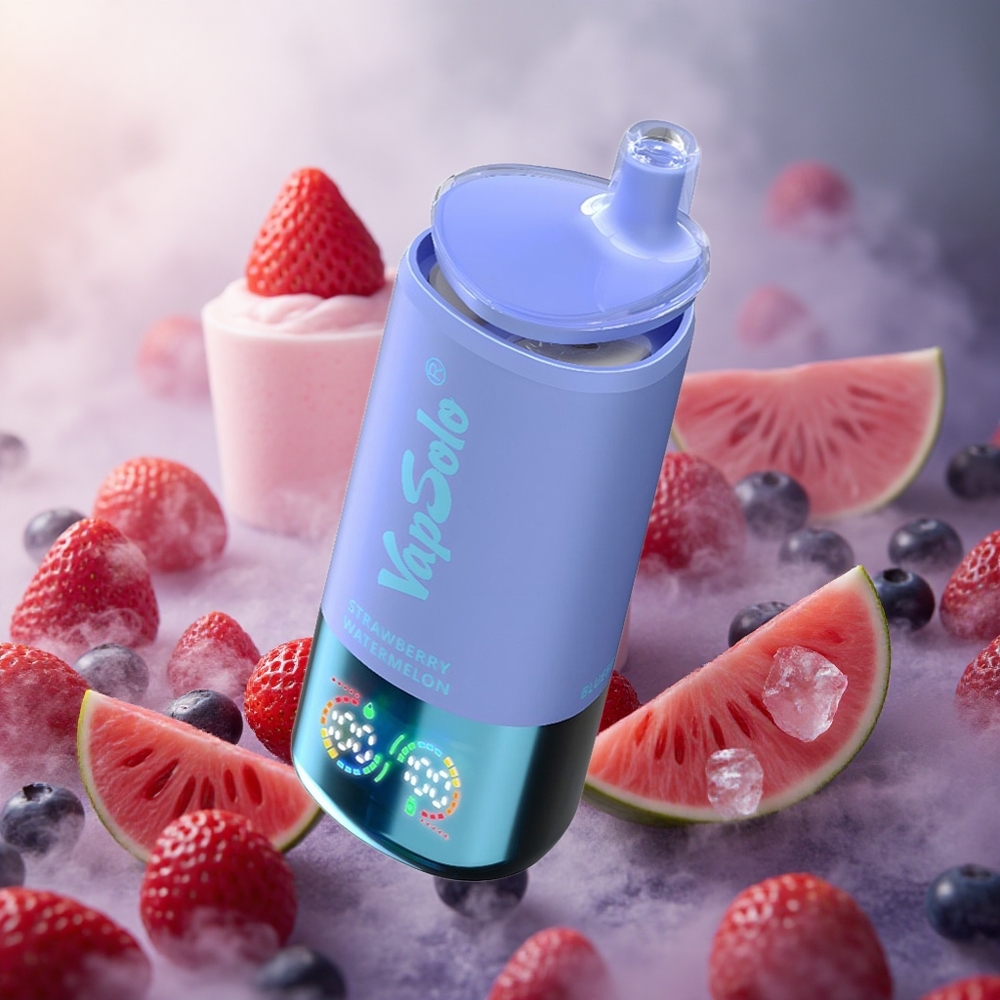 Braškių, Arbūzų & Mėlynųjų Uogų Ledas VapSolo Triple 30000 Puffs 40ml Lithuania vape