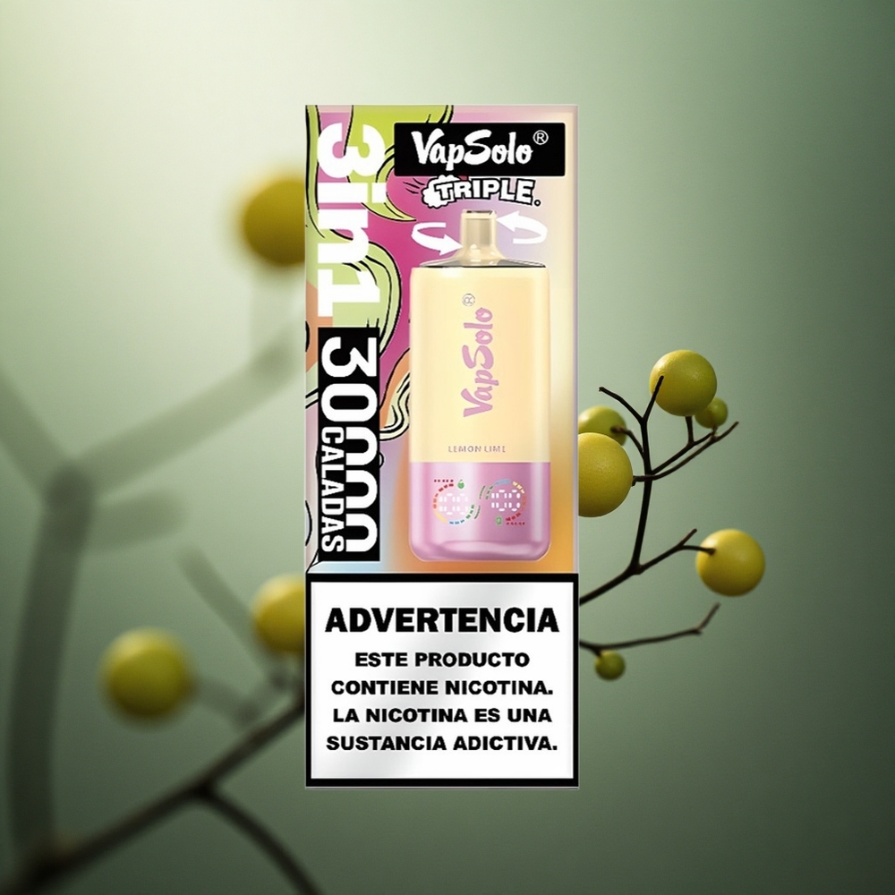 Citrina-Laimo VapSolo Triple 30000 Puffs 40ml Lithuania vape
