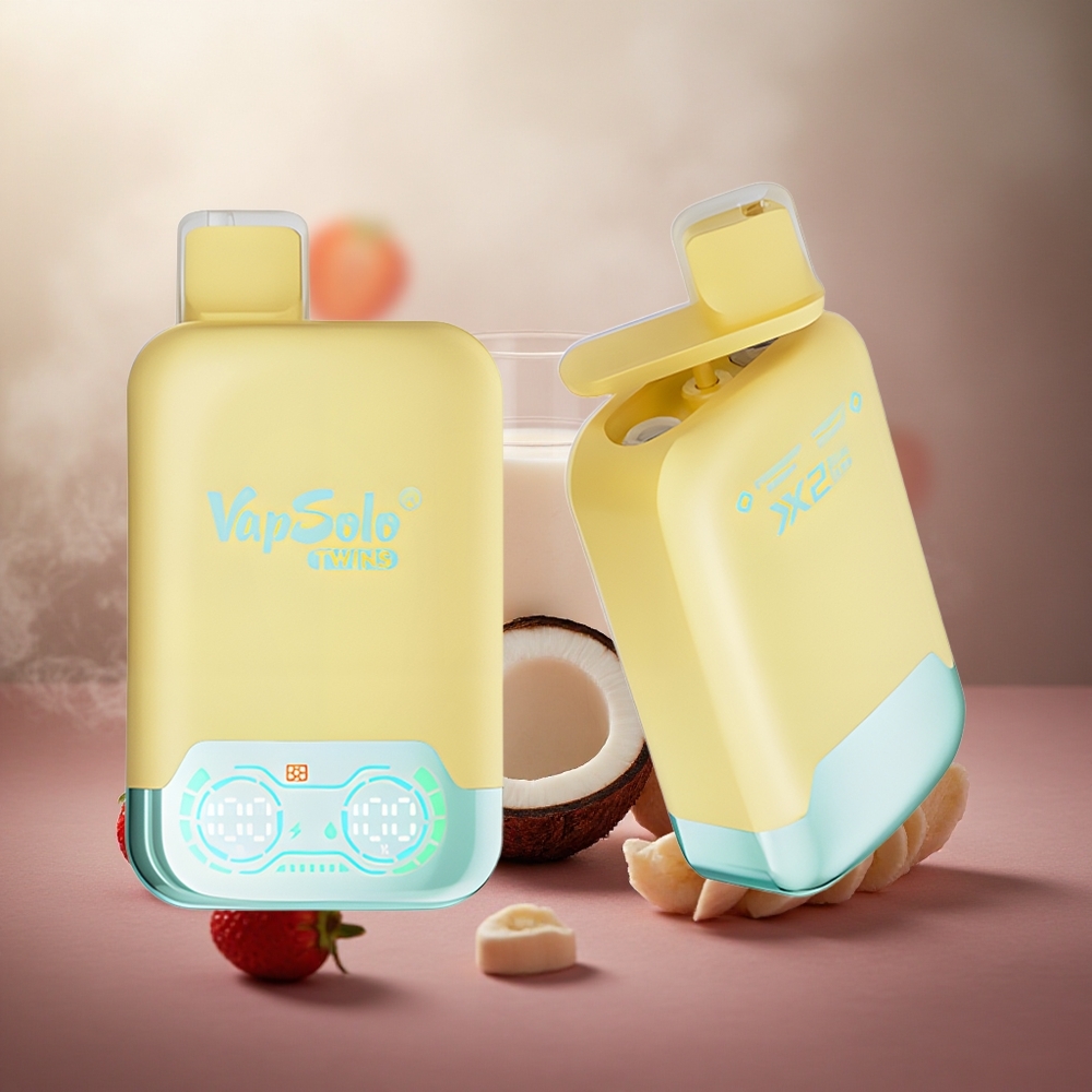 Ananasas Kokosas & Braškė Bananas Vapsolo Twins 20000 Puffs 40ml Lithuania vape