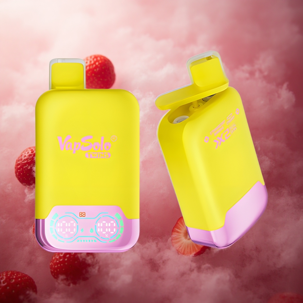 Braškių-Bananų & Gazuotųjų Vyšnių Vapsolo Twins 20000 Puffs 40ml Lithuania vape