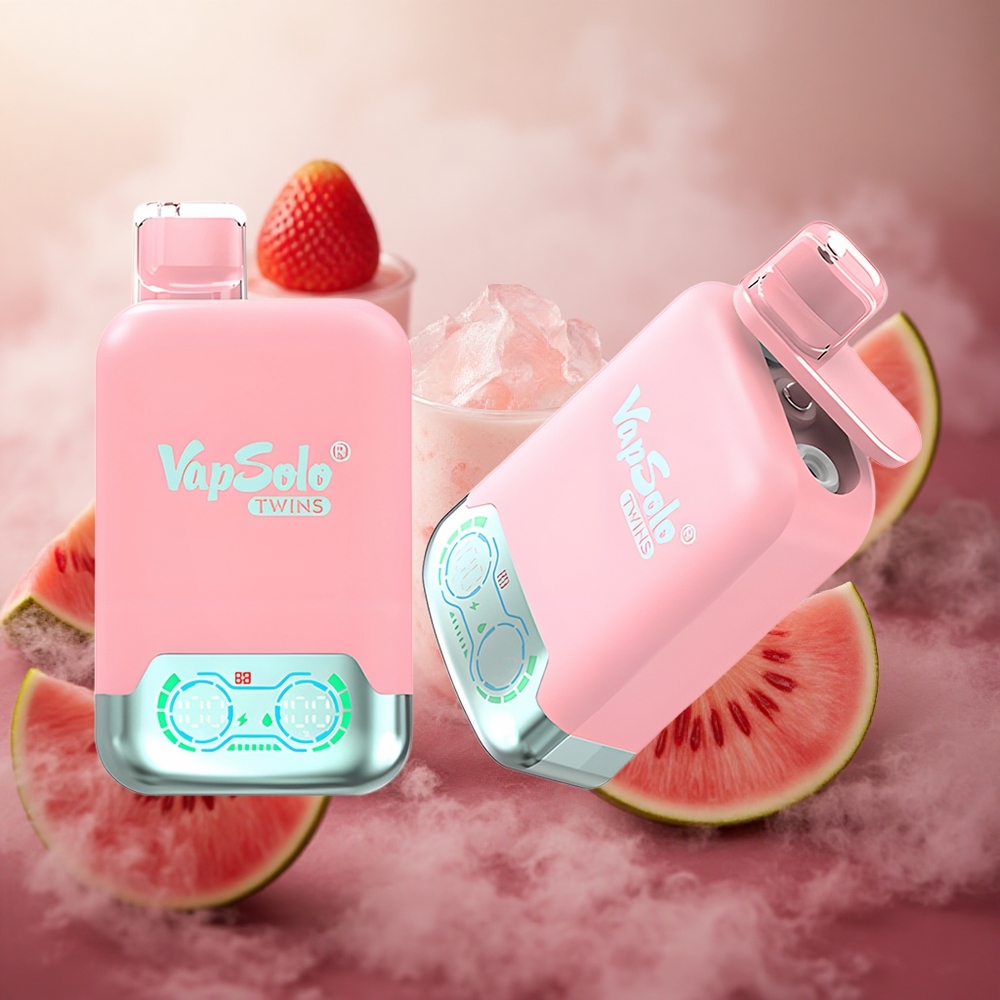 Braškinių Ledų & Mango Persikų Arbūzų Vapsolo Twins 20000 Puffs 40ml Lithuania vape
