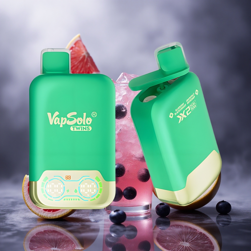 Mėlynųjų serbentų ir greipfruto Vapsolo Twins 20000 Puffs 40 ml Lithuania vape