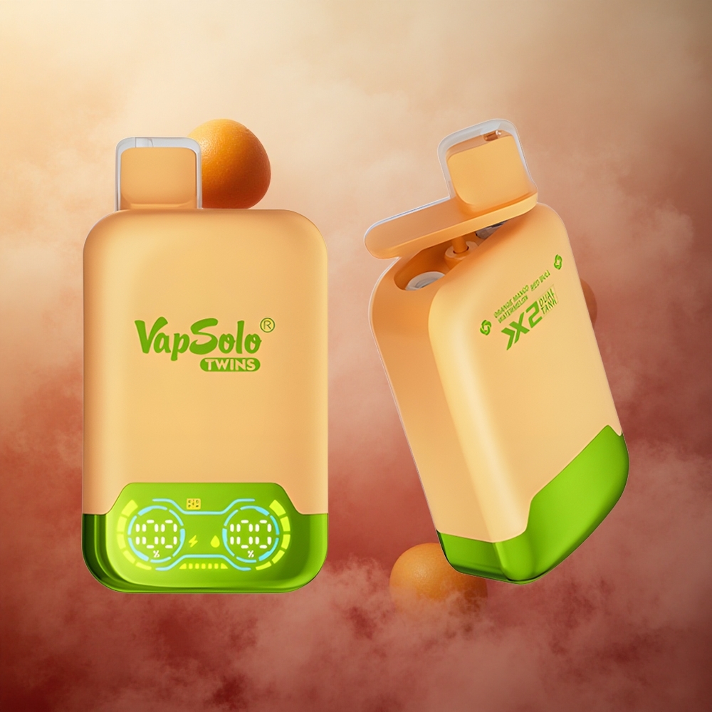 Oranžinė Mango Vandyninis & Red Bull Vapsolo Twins 20000 Puffs 40ml Lithuania vape