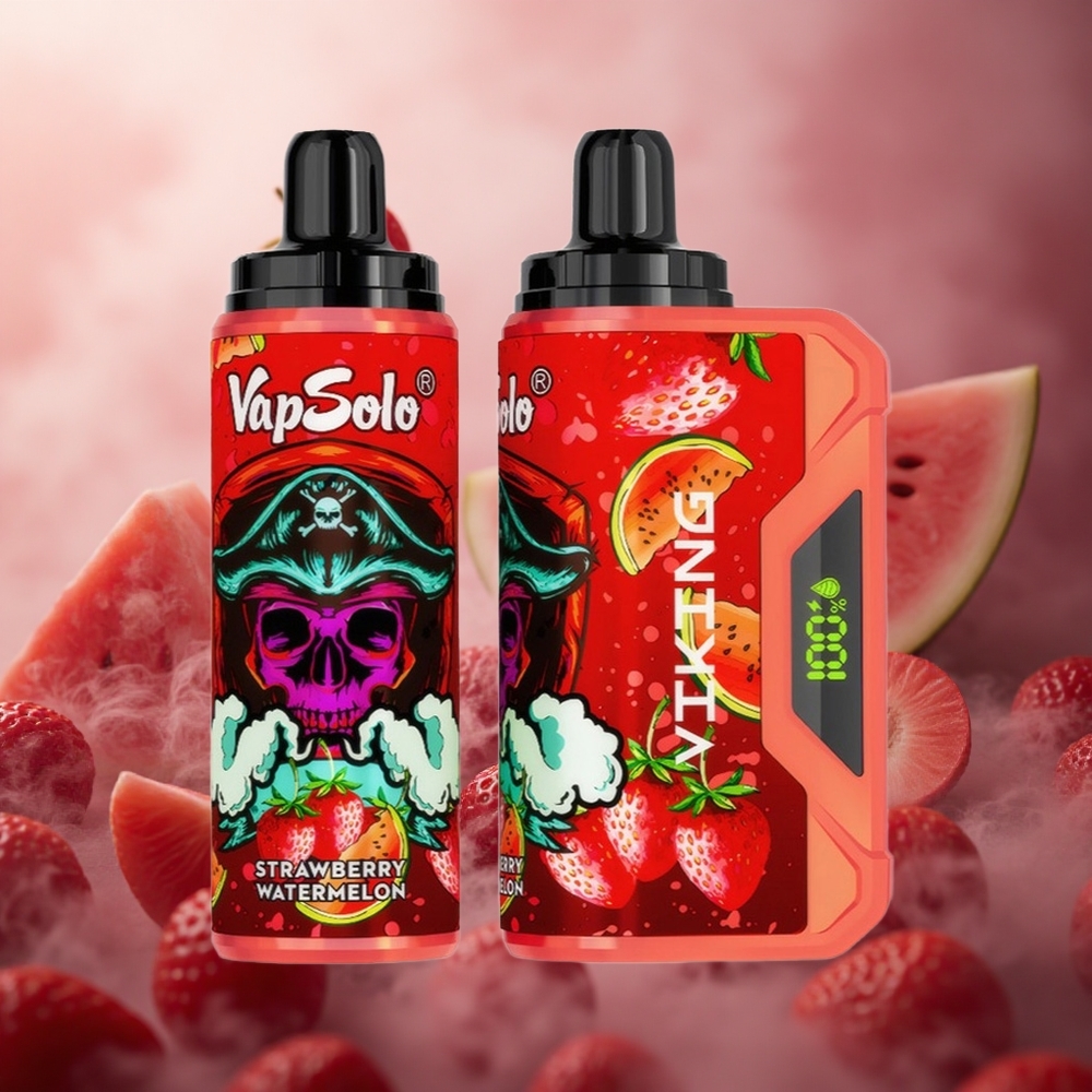 Braškių Arbūzas VapSolo VIKING 12000 Puffs 22ml Lithuania vape