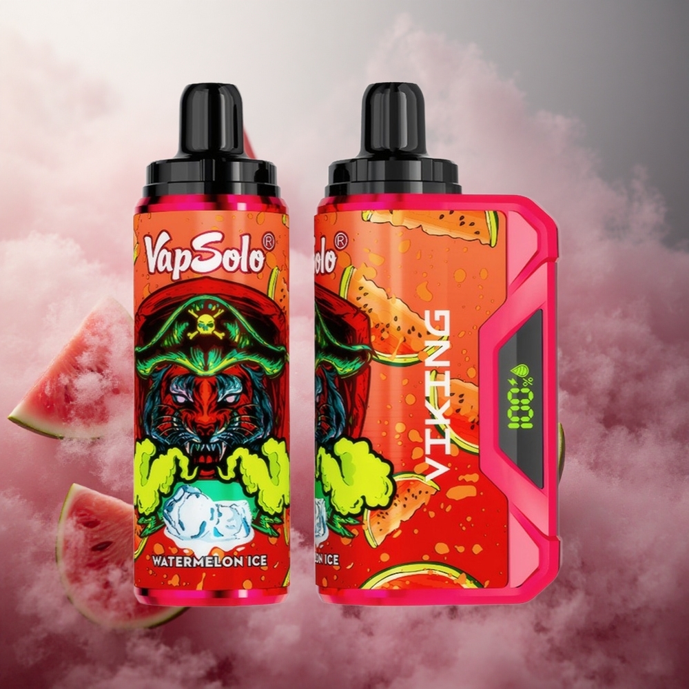 Vandynio arbūzas ledas VapSolo VIKING 12000 Puffs 22ml Lithuania vape