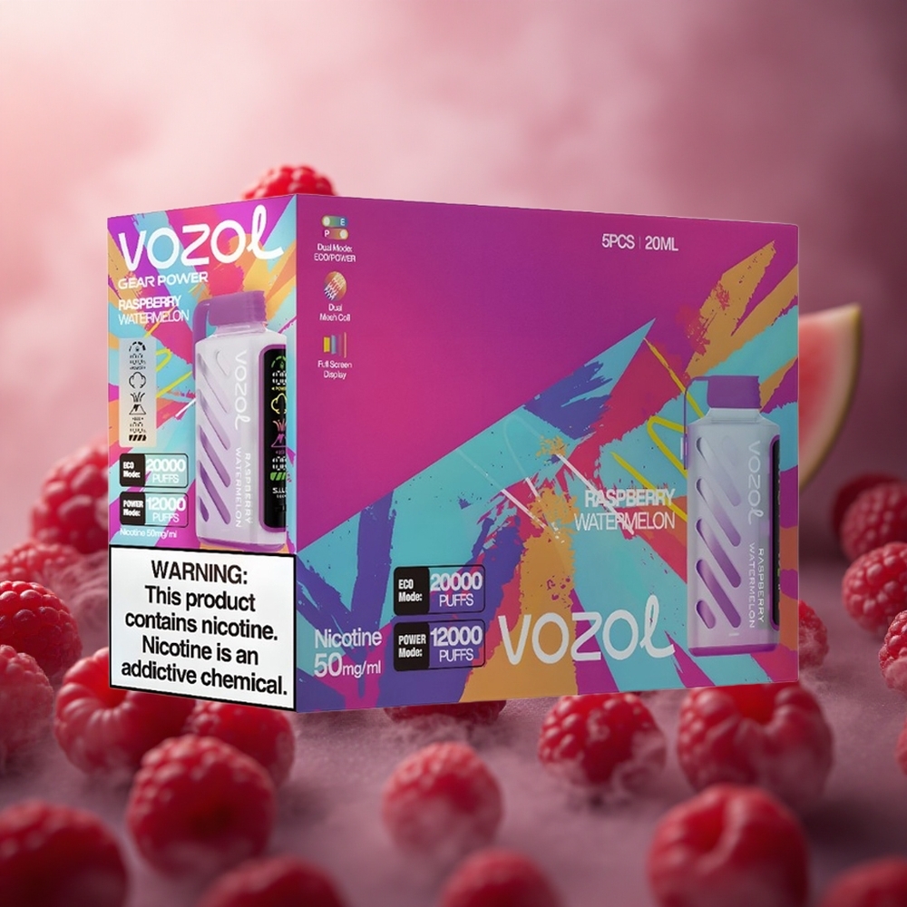 Aviečių Arbūzas VOZOL Gear Power 20000 Puffs Dual Mesh Coil Lithuania vape