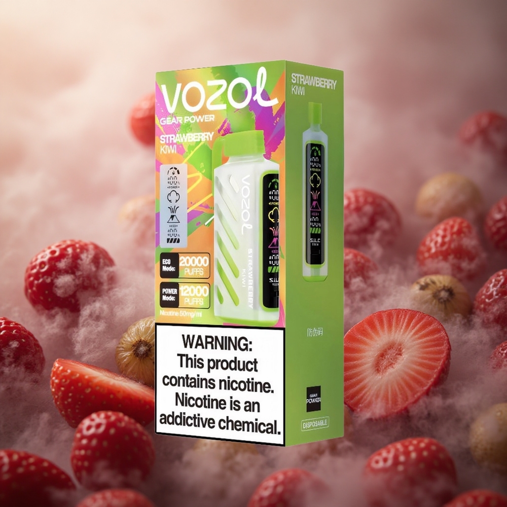 Braškių-Kivių VOZOL Gear Power 20000 Prufų Dual Mesh Coil Lithuania vape