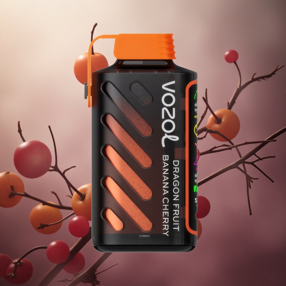 Drakono Vaisius Bananų Vyšnių VOZOL Gear Power 20000 Puffs S.i.L.C. Tech Lithuania vape