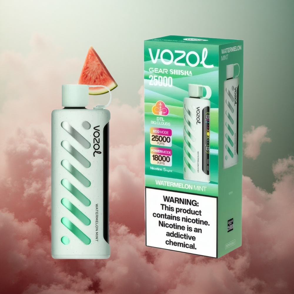 Arbūzas Mėta VOZOL Gear Shisha 25000 Puffs 1000mAh Lithuania vape