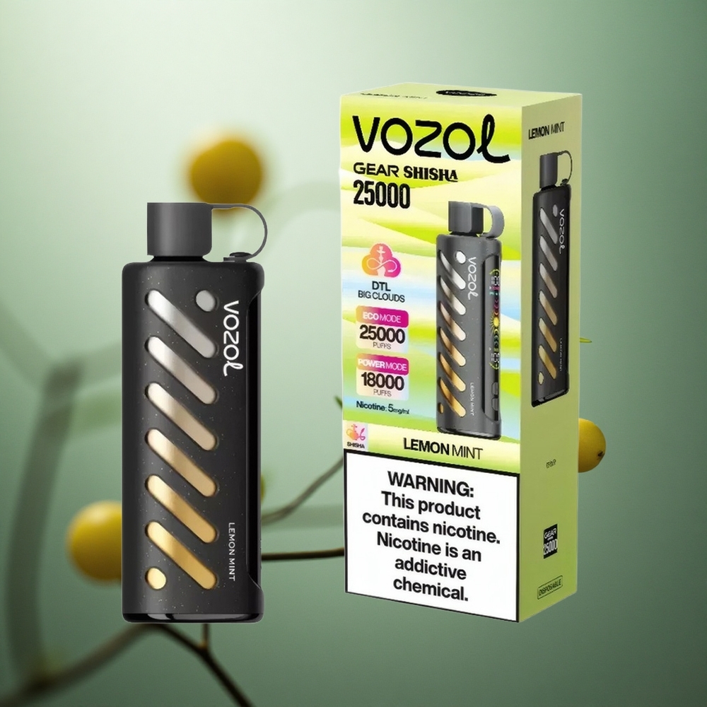 Citrinų Mėtų VOZOL Gear Shisha 25000 Puffs 1000mAh Lithuania vape