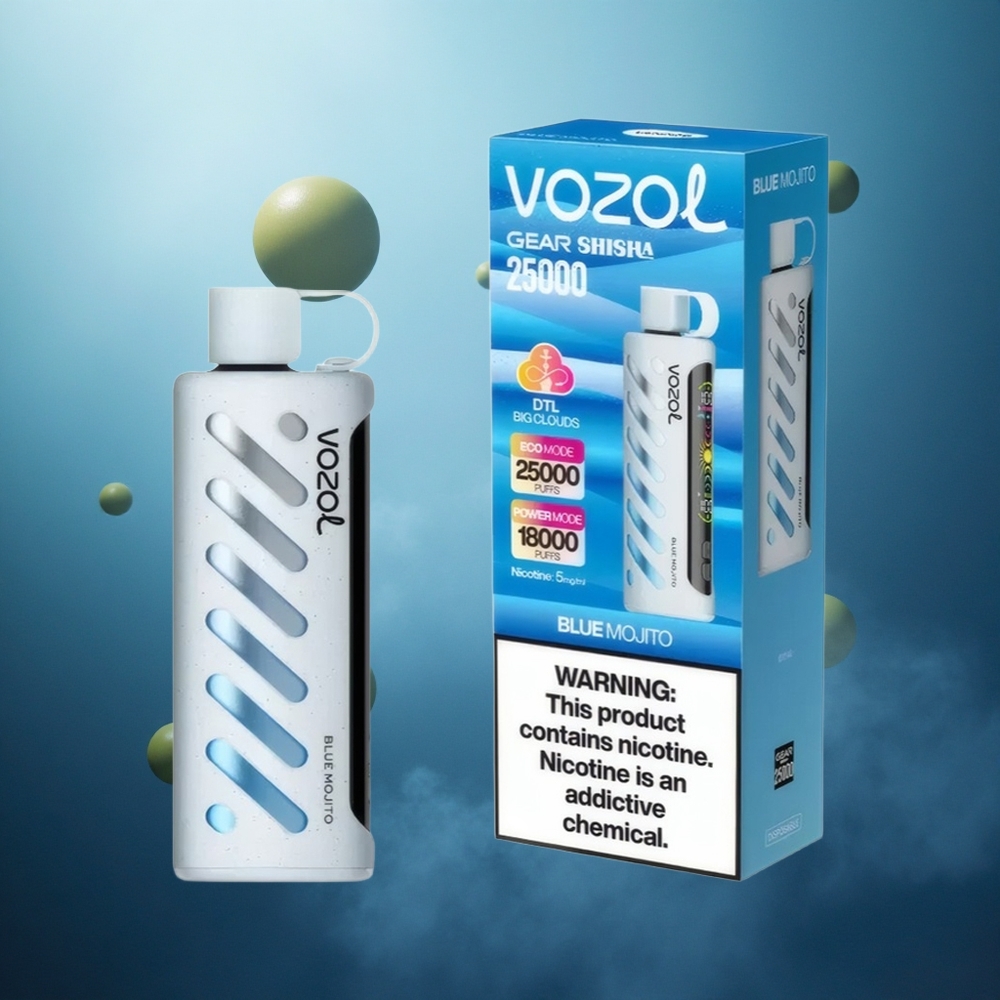 Mėlynoji Mojito VOZOL Gear Shisha 25000 Puffs 1000mAh Lithuania vape
