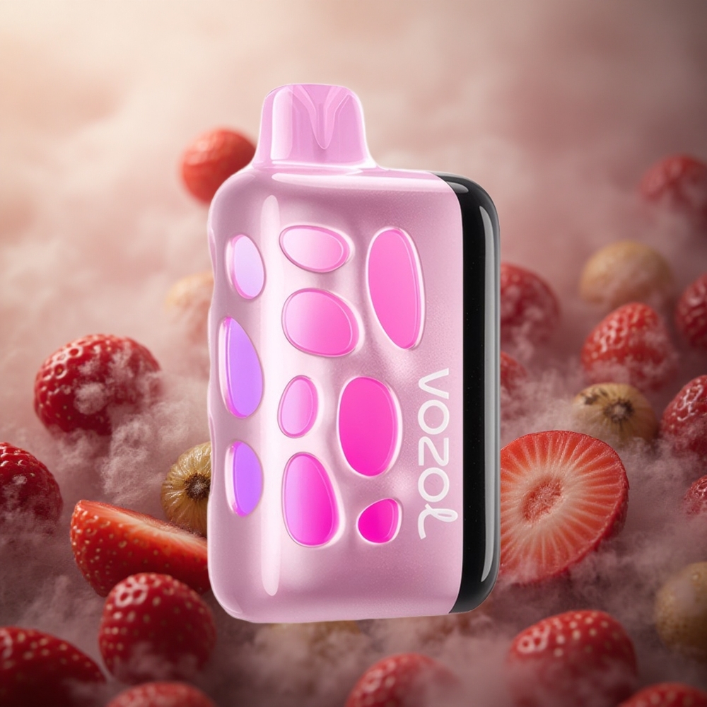 Braškių-Kivių VOZOL RAVE 40000 80% Įkraunama per 20 Min Lithuania vape
