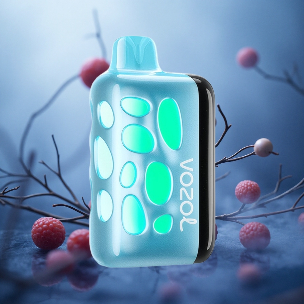 Mėlynųjų aviečių ledo skonio VOZOL RAVE 40000 80% įkraunama per 20 min Lithuania vape