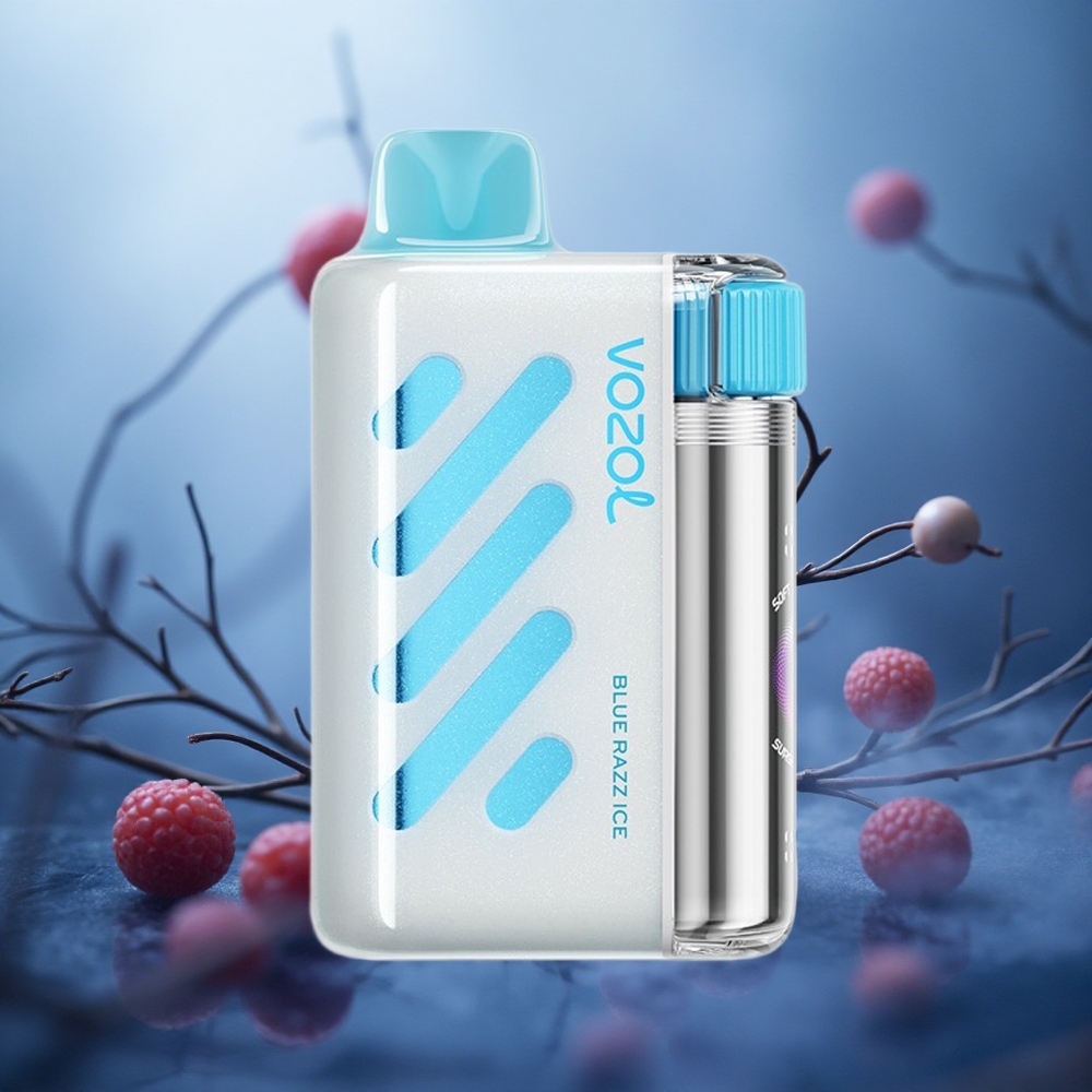 Mėlynųjų Aviečių Ledas VOZOL VISTA 40000 Puffs 1000mAh greitas įkrovimas Lithuania vape