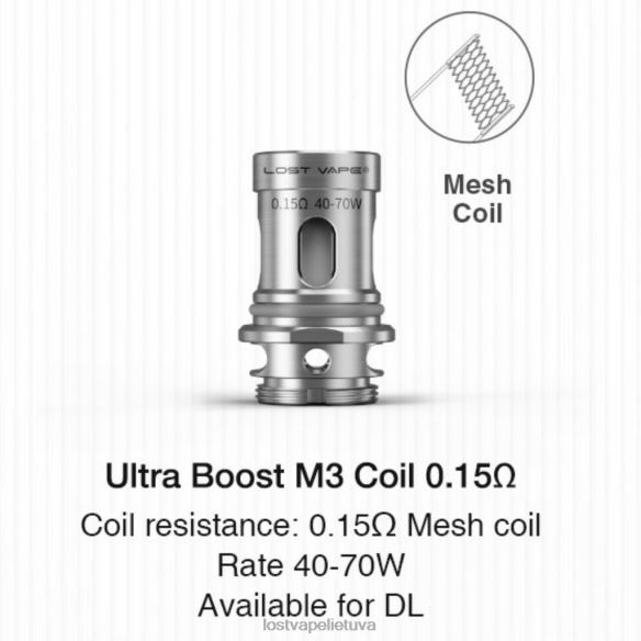 Lost Vape Disposable - Lost Vape Ultra padidinimo ritės (5 pakuotės) m3 v2 0.15ohm 20V88348