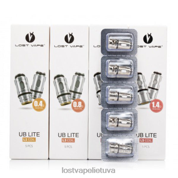Lost Vape Flavors Lietuva - Lost Vape UB Lite ritės (5 pak.) l1 0,4 omo 20V885