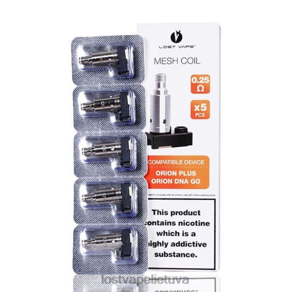Lost Vape Wholesale - Lost Vape Orion plius DNR pakeitimo ritės (5 pakuotės) 0,25 omo 20V8836