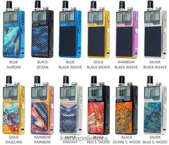 Lost Vape Disposable - Lost Vape Quest Orion q pod įrenginio visas komplektas juoda/voyage stabwood 20V88478
