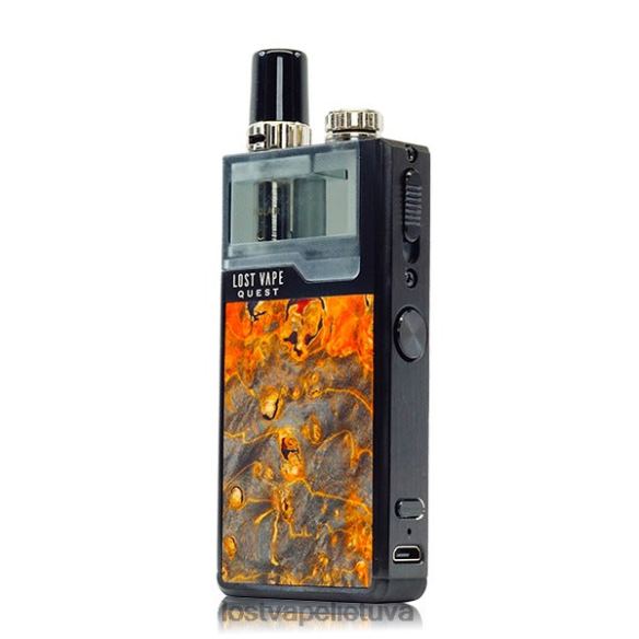 Lost Vape Flavors Lietuva - Lost Vape Quest Orion q pod įrenginio visas komplektas juoda/ochra spygliuota mediena 20V88475