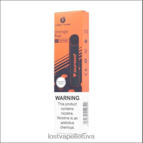 Lost Vape Customer Service - Lost Vape Mana pagaliukas vienkartinis | 300 įkvėpimų | 1,2 ml oranžinė pop 5% 20V88523