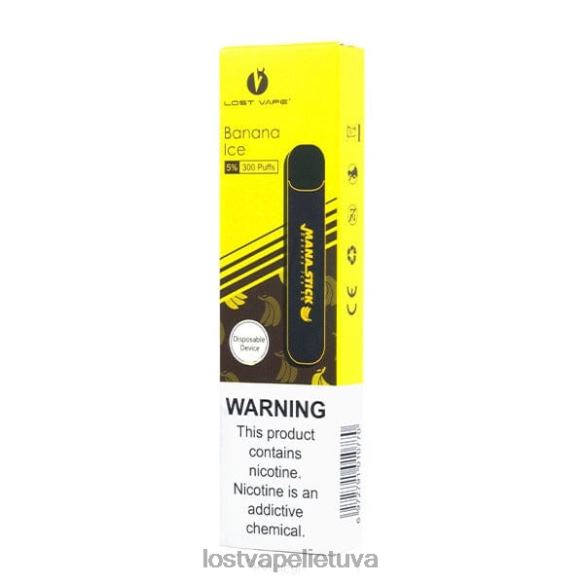 Lost Vape Price Lietuva - Lost Vape Mana pagaliukas vienkartinis | 300 įkvėpimų | 1,2 ml bananų ledas 5% 20V88404